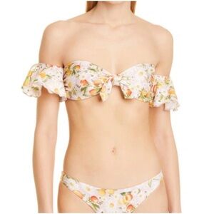 FARM RIO Tangerine Dream Flutter Sleeve
Bikini Top Womens XS  Pink Floral
NEW